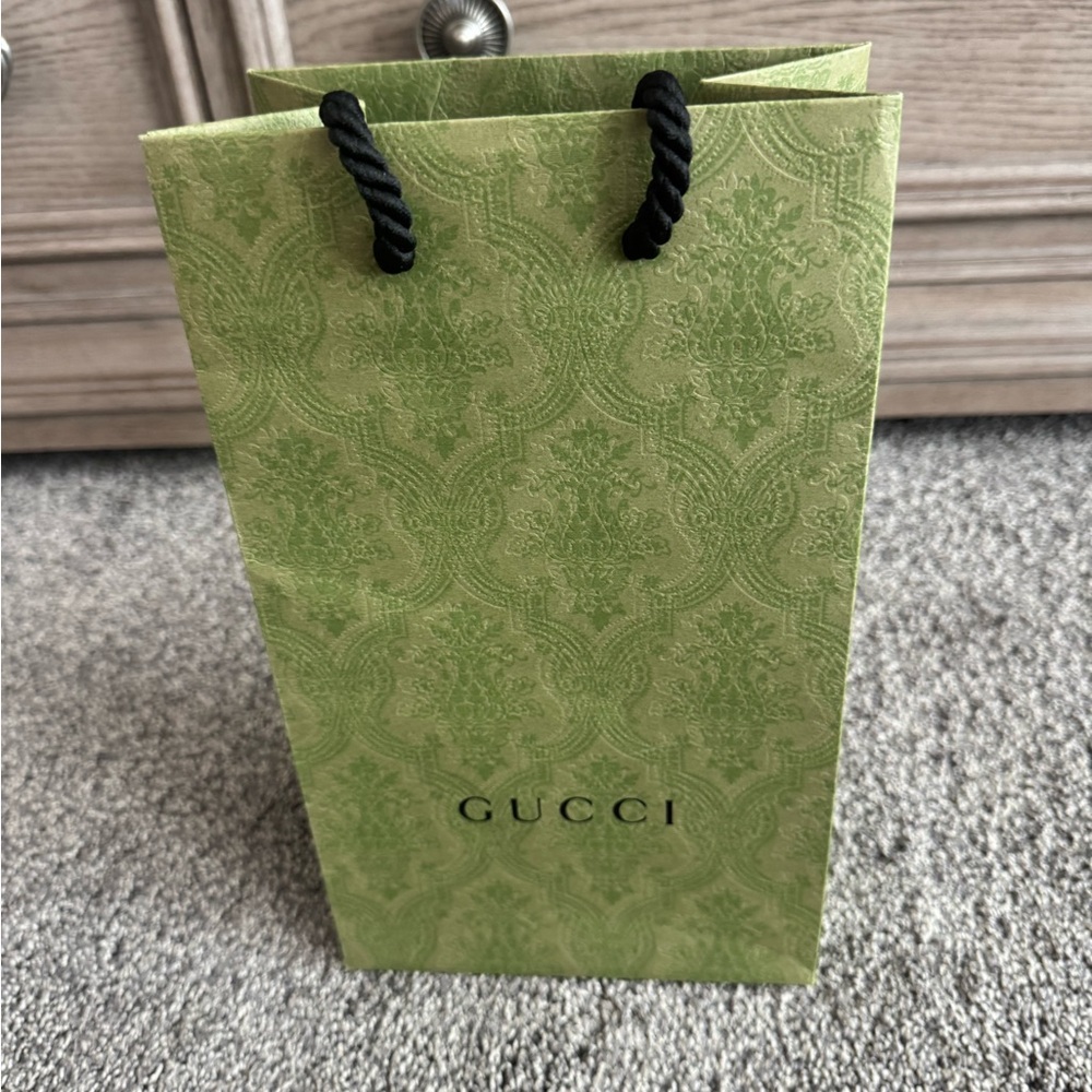 Empty Gucci Green Gift Bag